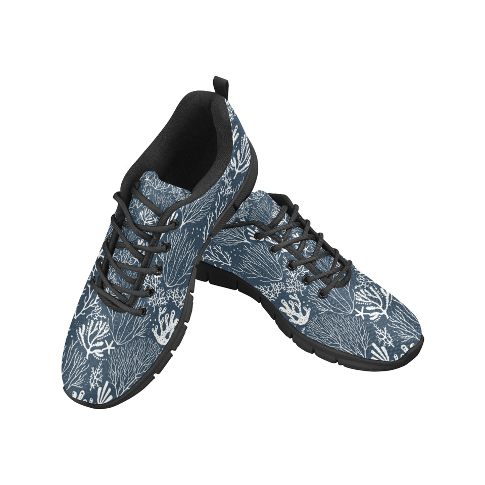 Coral Reef Pattern Print Design 05 Men's Breathable Sneakers ( Model 055)