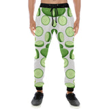 cucumber whole slices pattern Unisex Casual Sweatpants