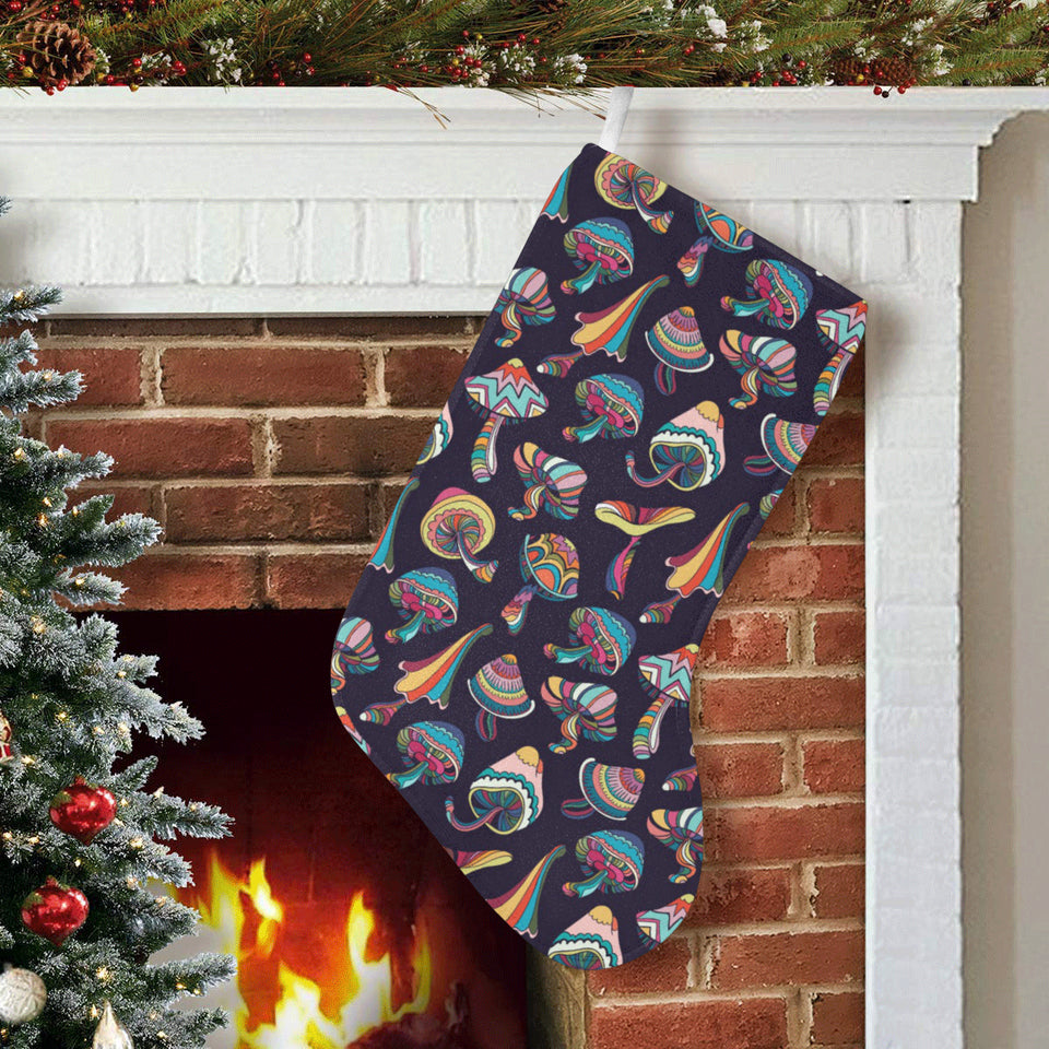 Colorful mushroom pattern Christmas Stocking