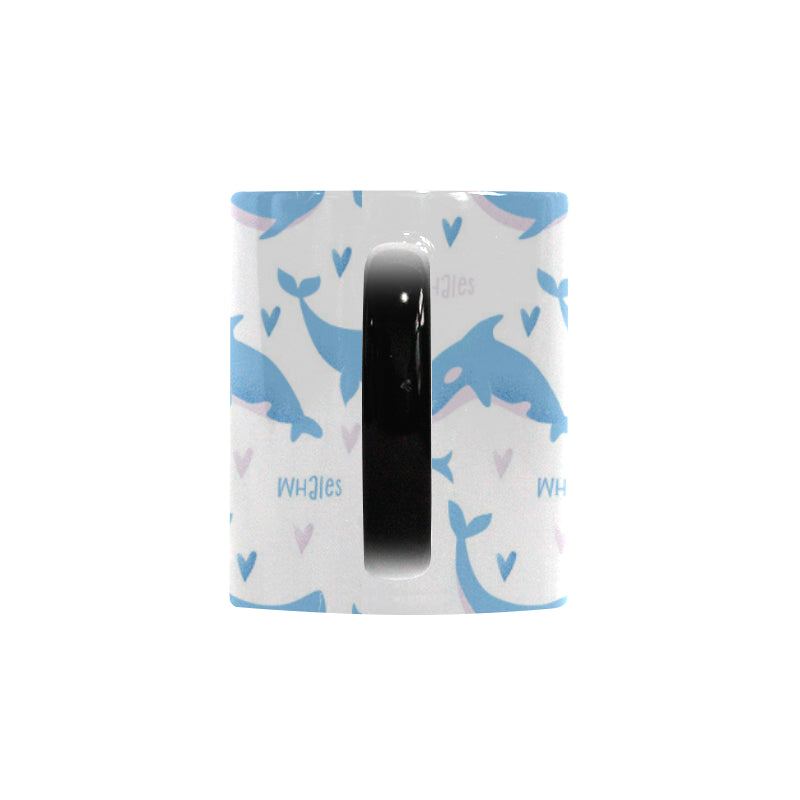 Blue whale pattern Morphing Mug Heat Changing Mug
