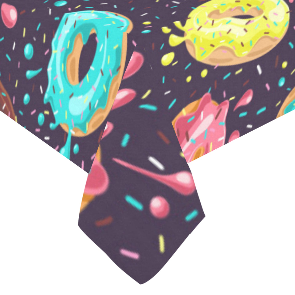 Colorful donut glaze pattern Tablecloth
