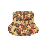 Camel polynesian tribal design pattern Unisex Bucket Hat