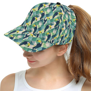 Toucan tropical leaves design pattern All Over Print Snapback Cap