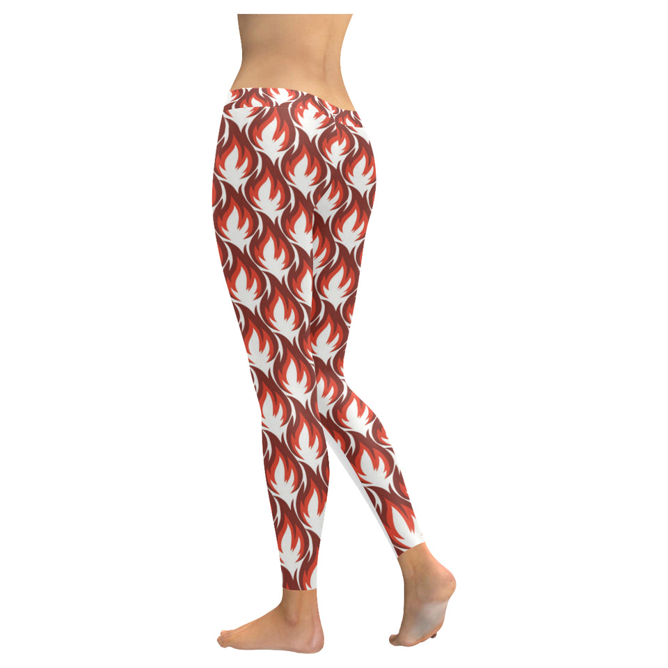 Fire flame symbol design pattern Women's Legging Fulfilled In US