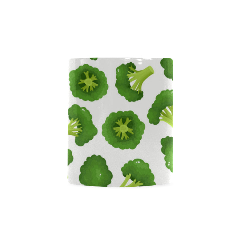 Cute broccoli pattern Classical White Mug (Fulfilled In US)