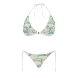 Bonsai bamboo stork japanese pattern cream theme Sexy Bikinis Two-Piece Swimsuits
