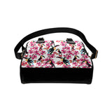 Toucan flower design pattern Shoulder Handbag
