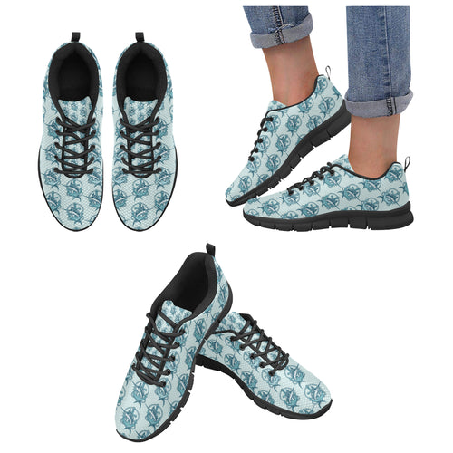Swordfish Pattern Print Design 05 Women's Sneaker Shoes