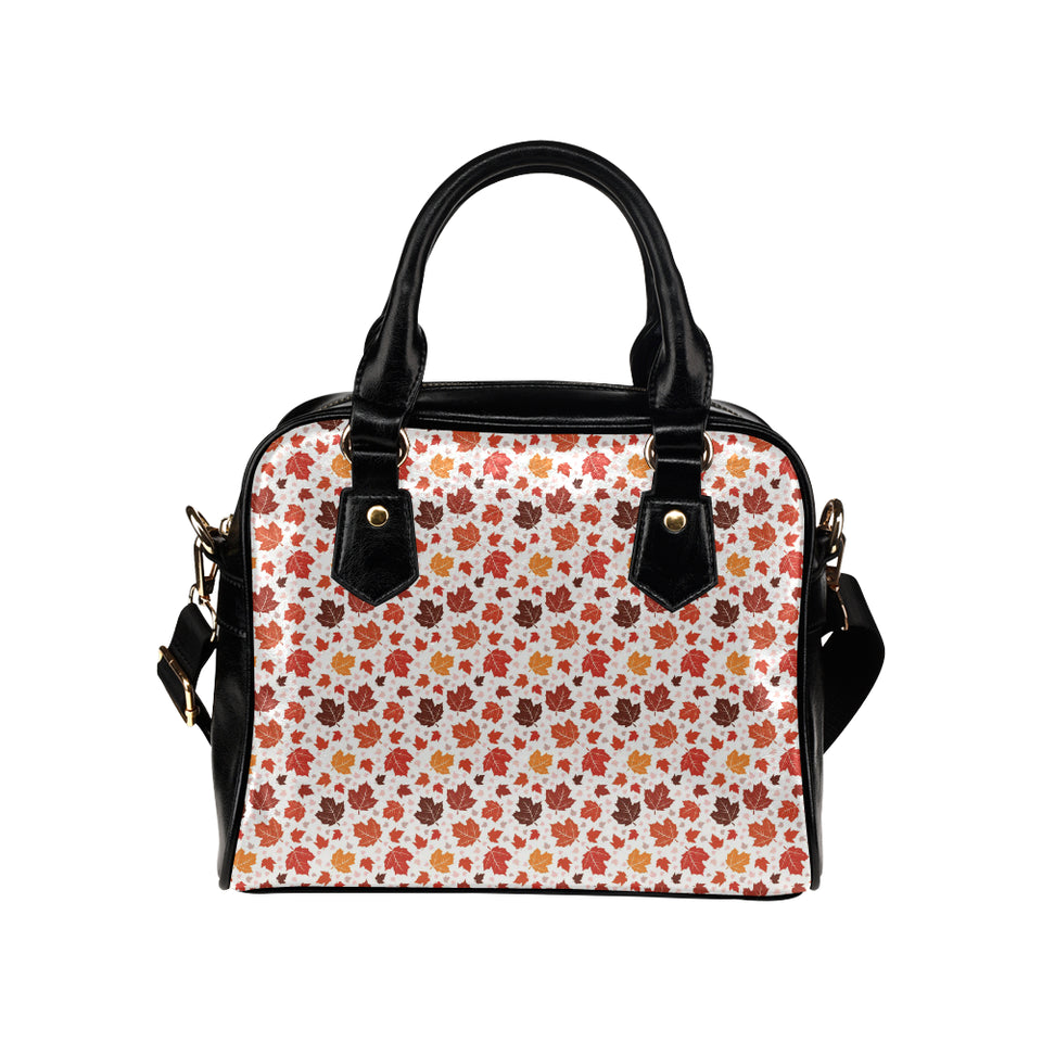 Colorful Maple Leaf pattern Shoulder Handbag
