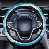 Starfish blue blackground Car Steering Wheel Cover