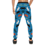 Colorful rhino pattern Unisex Casual Sweatpants