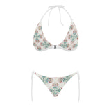 Square floral indian flower pattern Sexy Bikinis Two-Piece Swimsuits