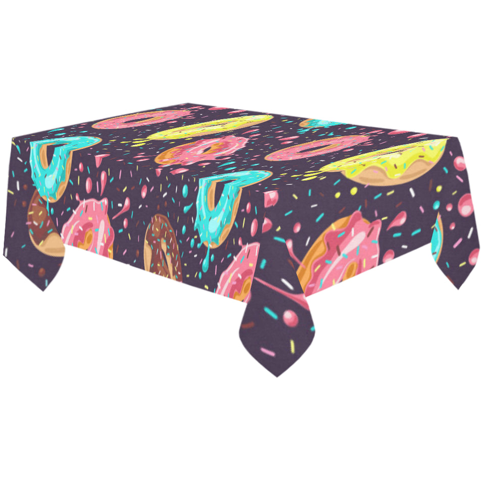 Colorful donut glaze pattern Tablecloth