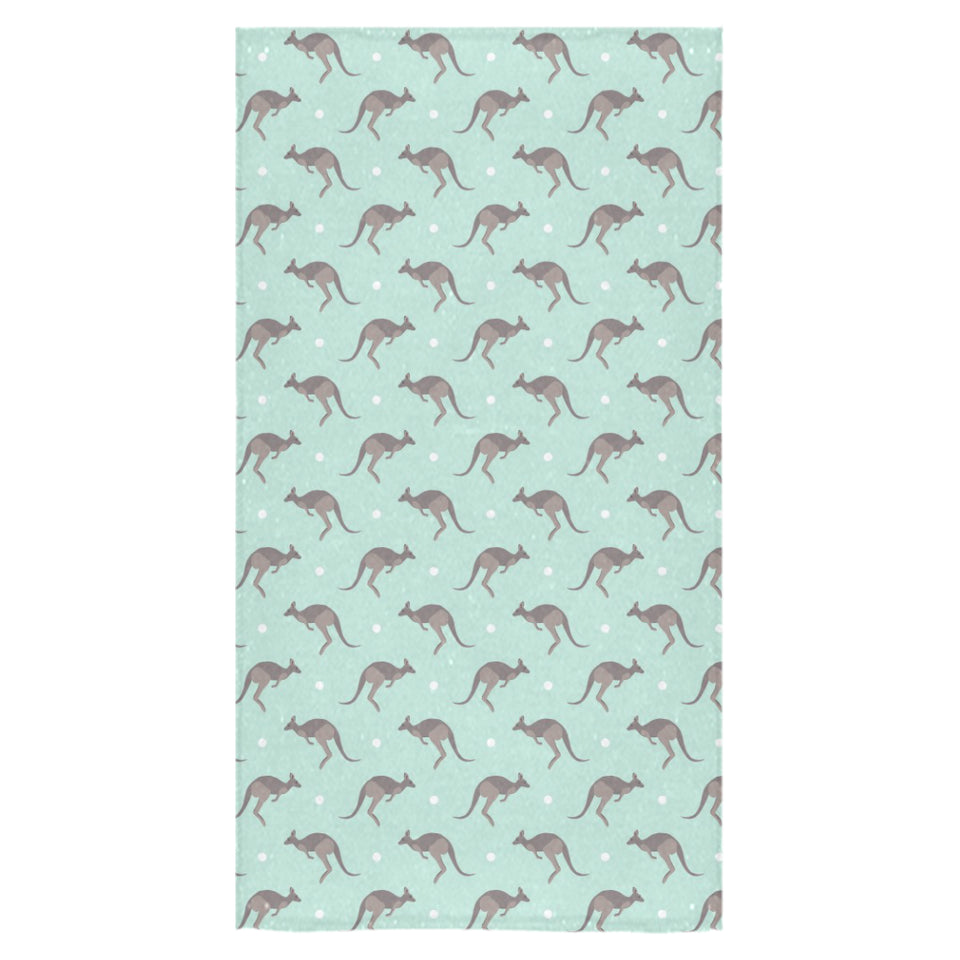 Kangaroo pattern background Bath Towel