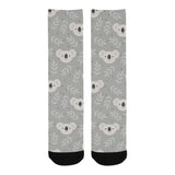 Cute koala leaves pattern Crew Socks