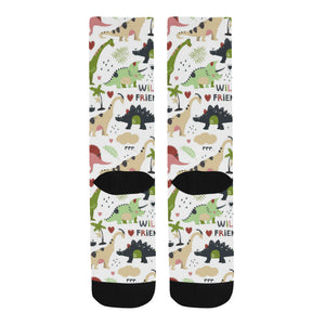 Cute dinosaurs pattern Crew Socks