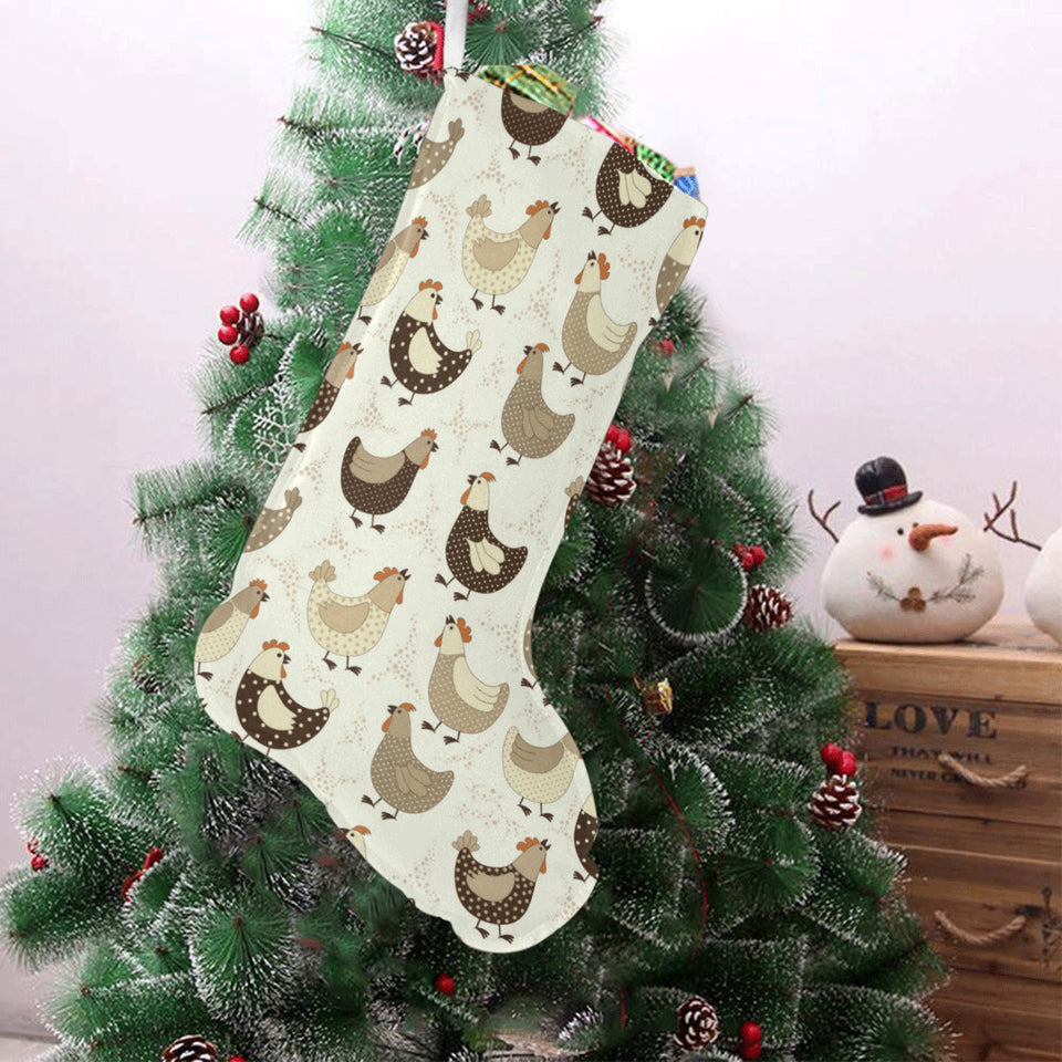 Cute rooster chicken cock Christmas Stocking