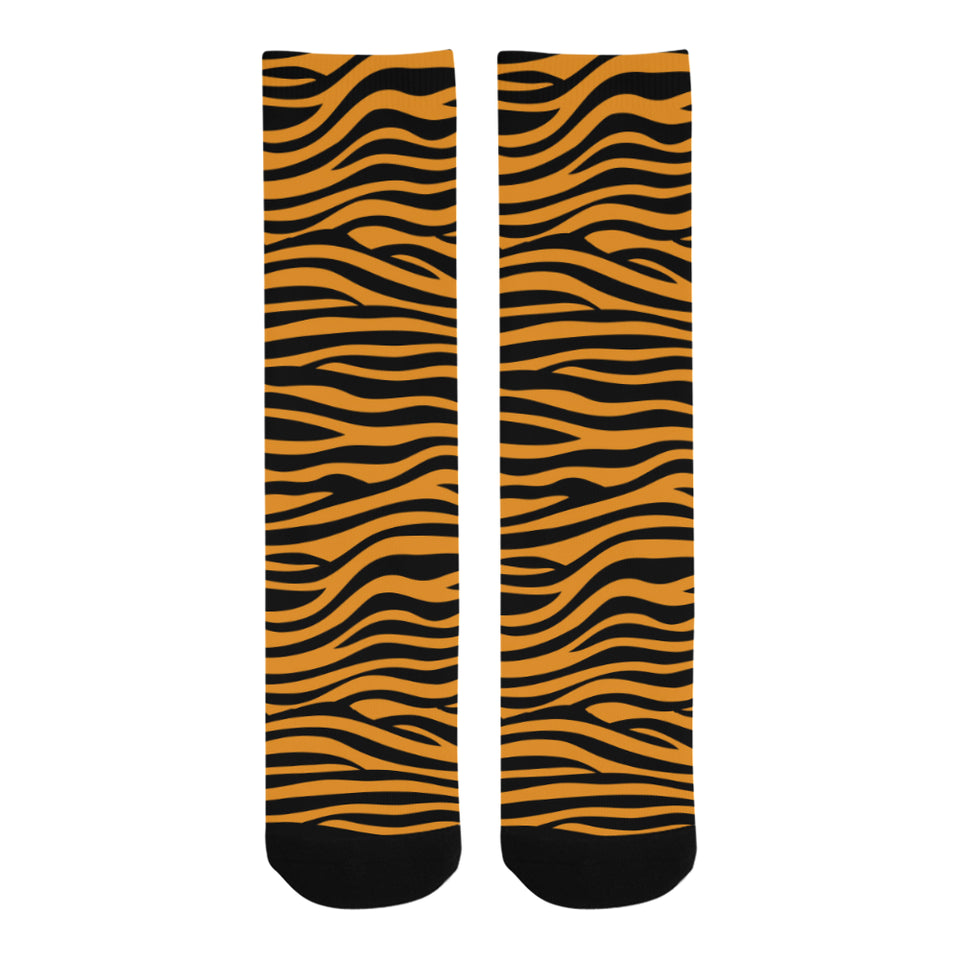 Bengal tigers skin print pattern background Crew Socks