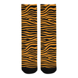 Bengal tigers skin print pattern background Crew Socks