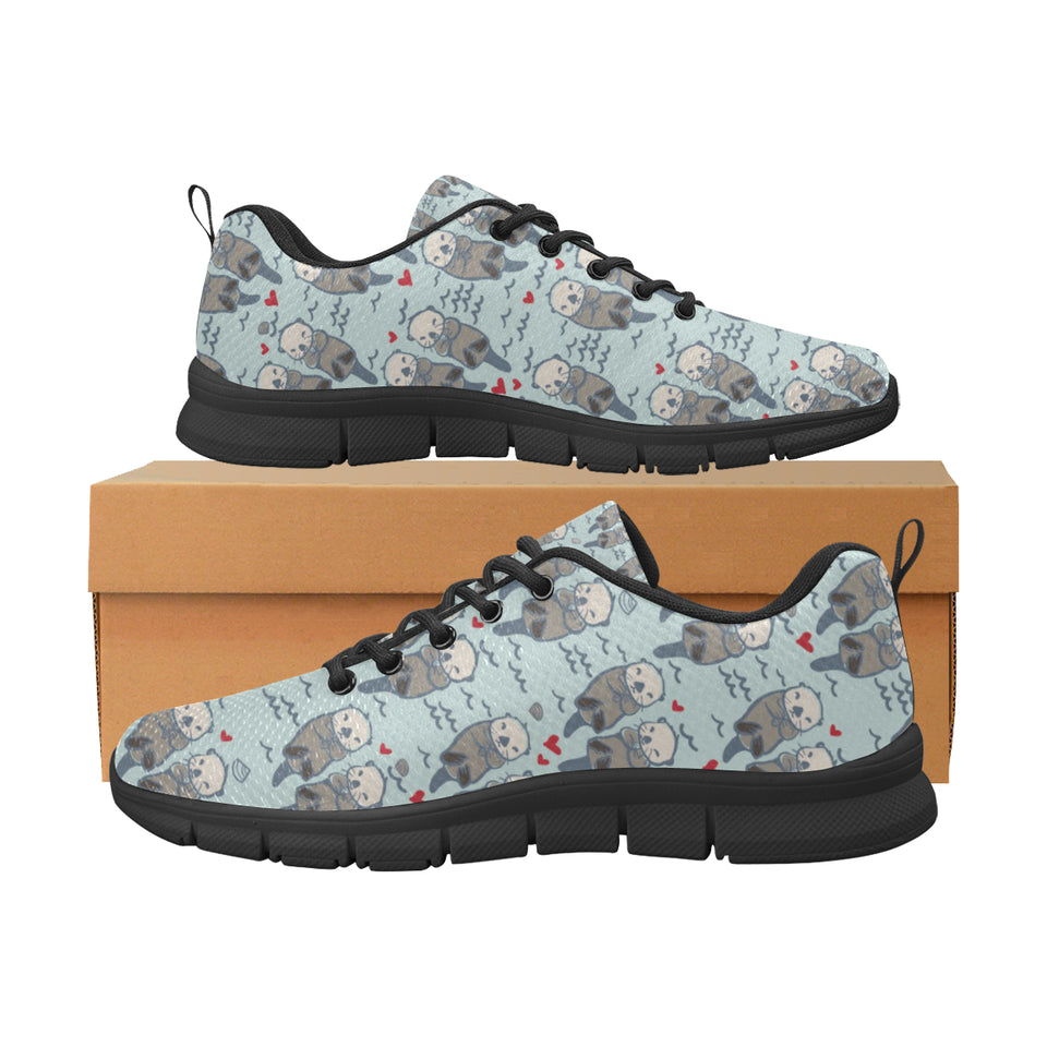 Lovely Sea Otter Pattern Men's Sneaker Shoes