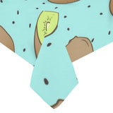 Kiwi blue background Tablecloth
