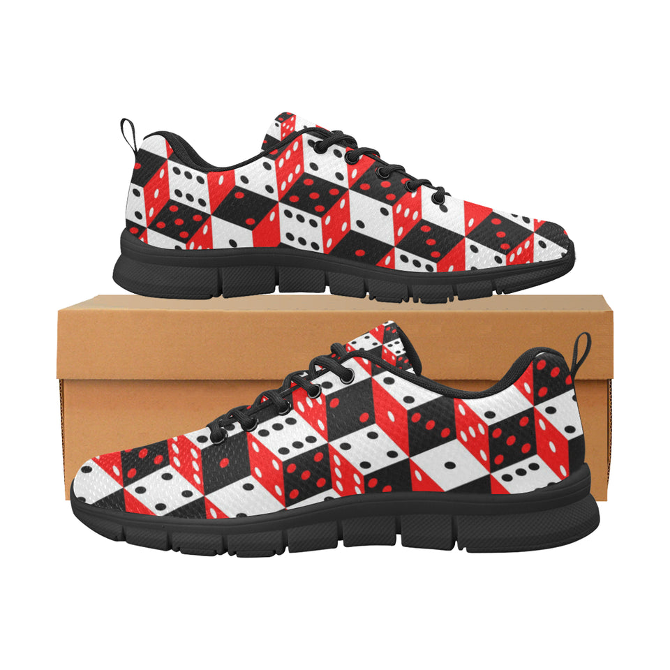 Dice Pattern Print Design 02 Men's Breathable Sneakers ( Model 055)