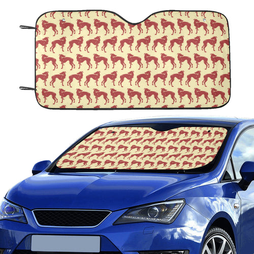 Greyhound Pattern Print Design 04 Car Sun Shade