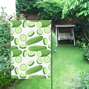 cucumber whole slices pattern House Flag Garden Flag