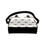 Cute beagle dog sleeping pattern Shoulder Handbag
