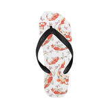 Watercolor fancy carp pattern Unisex Flip Flops