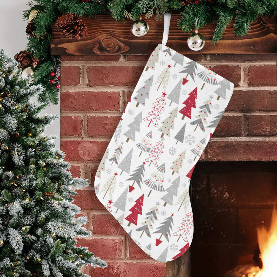 Cute Christmas tree pattern Christmas Stocking