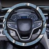 Seagull Pattern Print Design 04 Car Steering Wheel Cover