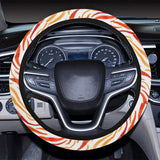 Fire flame watercolor pattern Car Steering Wheel Cover