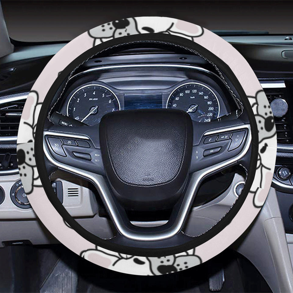Cute french bulldog pattern Car Steering Wheel Cover