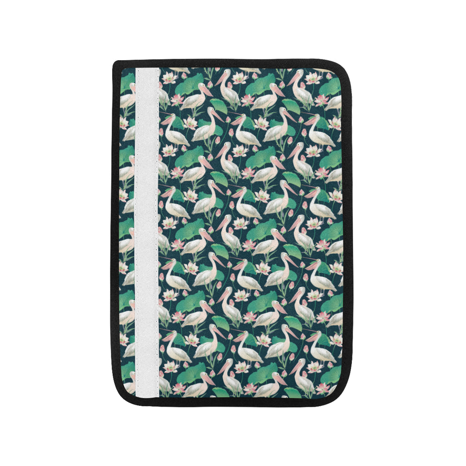 Pelican Pattern Print Design 03 Car Seat Belt Cover