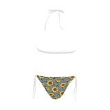 sunflowers ribbon background Sexy Bikinis Two-Piece Swimsuits