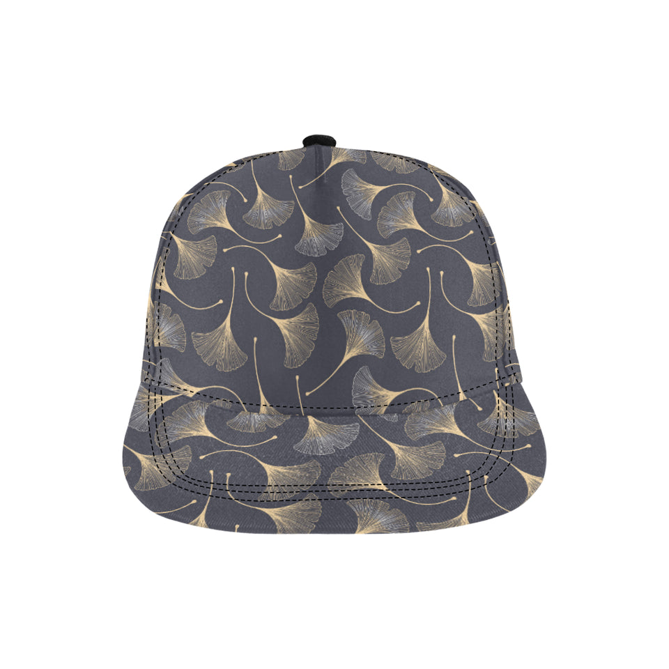 Gold ginkgo leaves All Over Print Snapback Cap