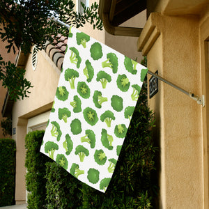 Cute broccoli pattern House Flag Garden Flag