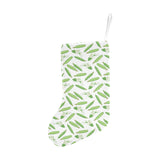 Green Peas Pattern Print Design 04 Christmas Stocking