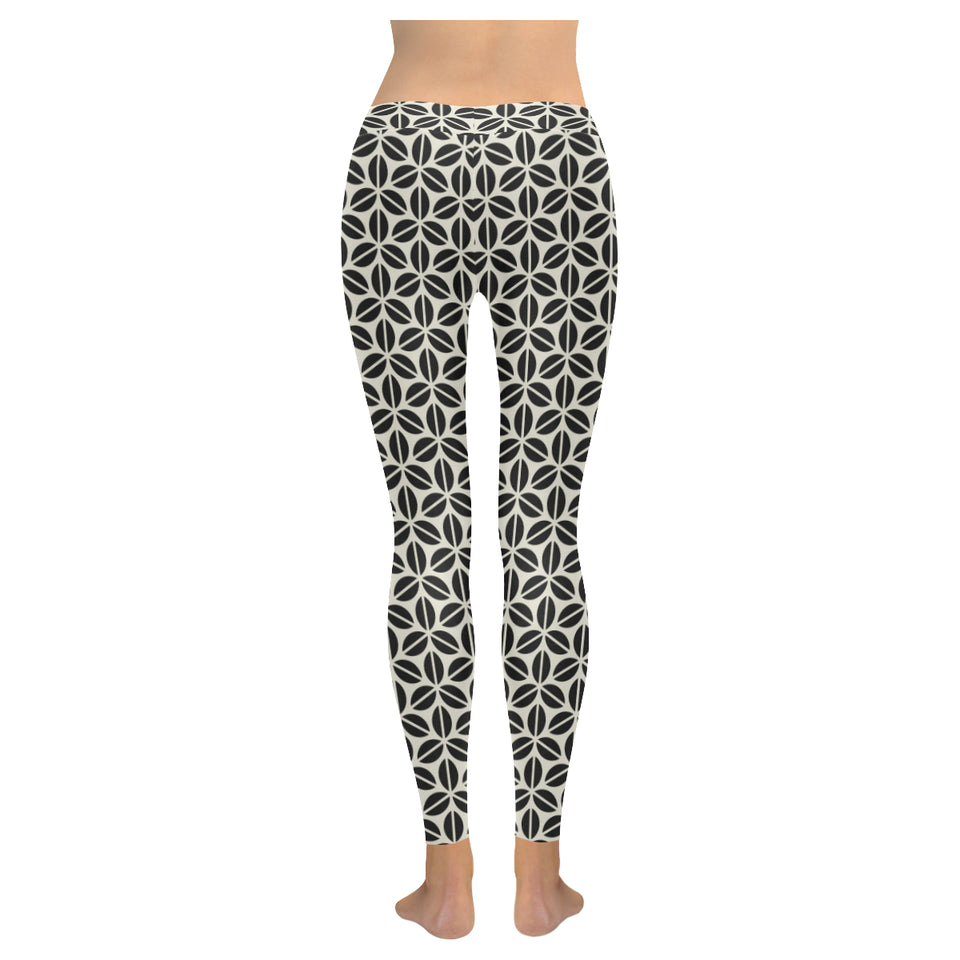 Coffee bean abstract modern pattern Women's Legging Fulfilled In US