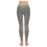 Coffee bean abstract modern pattern Women's Legging Fulfilled In US