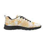 hand drawn orange fruit pattern Men's Sneaker Shoes