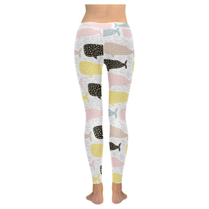Whale dot pattern Women's Legging Fulfilled In US