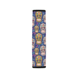 Sugar skull flower pattern Car Seat Belt Cover