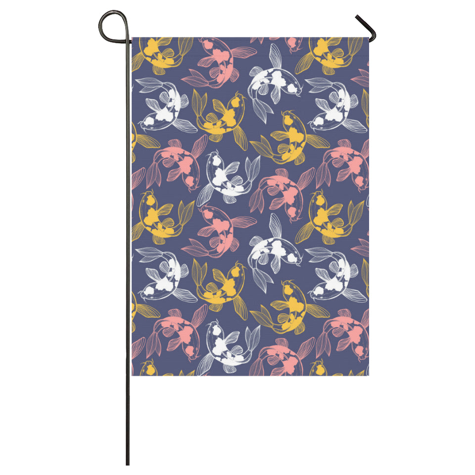 Koi Fish Carp Fish pattern House Flag Garden Flag