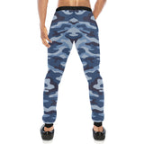 Blue camouflage pattern Unisex Casual Sweatpants