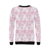 Sketch guava pattern Women's Crew Neck Sweatshirt