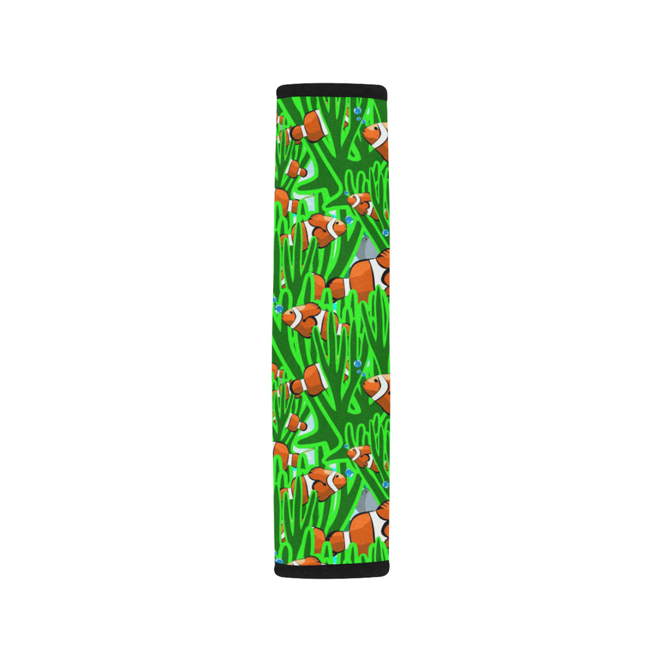 Clown Fish Pattern Print Design 01 Car Seat Belt Cover