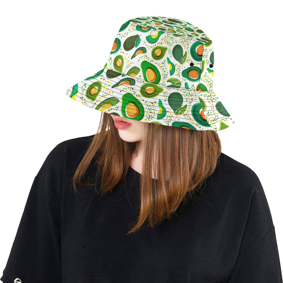 Avocado design pattern Unisex Bucket Hat