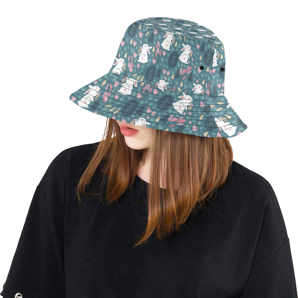 Cute rabbit pattern Unisex Bucket Hat